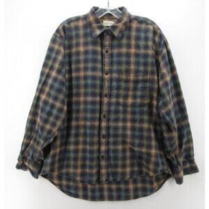 J. Crew Factory Plaid Button Down Shirt - Blue and Tan
